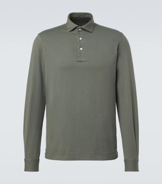 Fedeli Cotton piqu&eacute; polo shirt
