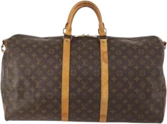 Louis Vuitton Pre-owned Weekend Bags, unisex, Brown, Size: ONE SIZE Pre-owned Keepall Bandouliere Bag