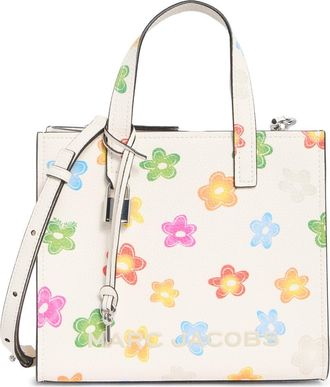 Marc Jacobs Daisy Leather Mini Grind Tote Bag in White Multi at Nordstrom Rack