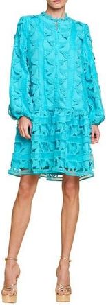 Ciebon Wylla Humbird Lace & Organza Drop Waist Dress in Succulent Blue at Nordstrom Rack, Size X-Small