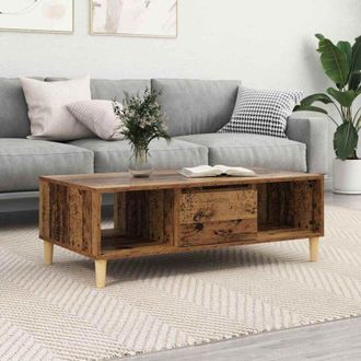 vidaXL Coffee Table Old wood 103.5 x 60 x 35 cm Engineered wood Vidaxl
