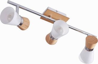 Lampenwelt.com Lampenwelt - Lindby L&aacute;mpara De Techo vivica En Marr&oacute;n Madera