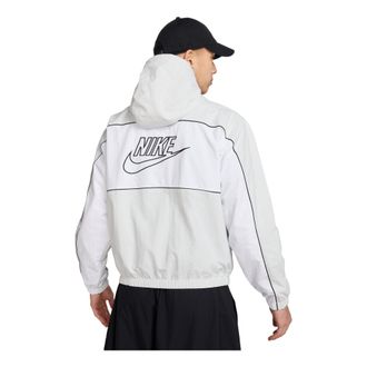 Nike Club Hooded Jacket Loose Fit Asia Sizing Dust White HJ2013-025