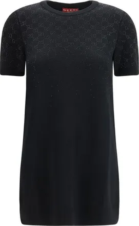 Gucci Black Wool Oves Aries Casual Womens Dress