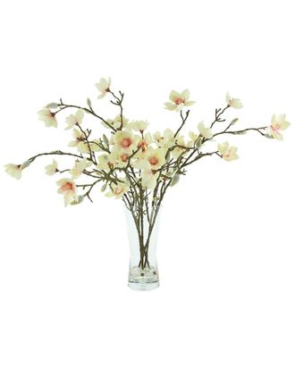 Creative Displays Inc. Pink Butterfly Magnolia Arrangement In A Glass Vase