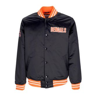 Mitchell & Ness NFL Bomberjack Cincinnati Bengals Viering - Heren - Bomber jackets - Zwart - S - Polyester - Jassen