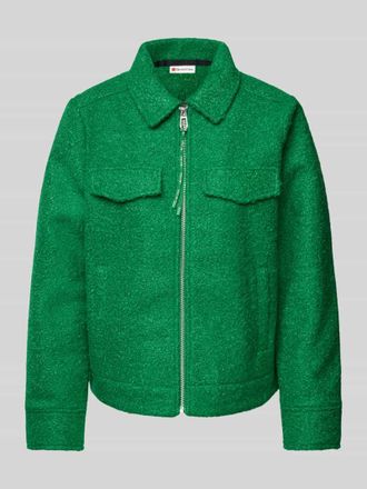 Street One Teddyjacke mit Leistentaschen in Gruen, Gr&ouml;&szlig;e 42