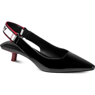 DKNY Nolene Slingback Pump in Coconut/Black at Nordstrom, Size 6.5