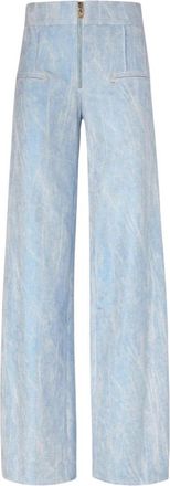 Genny Broek - Dames - Wijde Broeken - Blauw - XS - Broeken