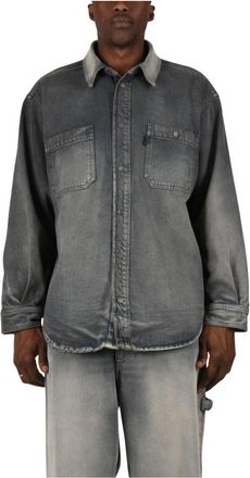 Haikure Camicia in denim Nelson - - Shirts - Uomo - Nero - L
