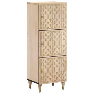 vidaXL Aparador Alto Madera Maciza De Mango 40x33x110 Cm Vidaxl