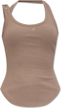 Courrèges Mujer, Camisetas, Marrón, Talla: M