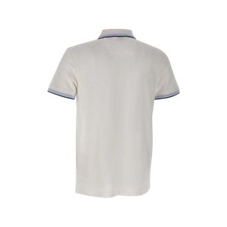HUGO BOSS Embroidered-Logo Cotton Polo - White