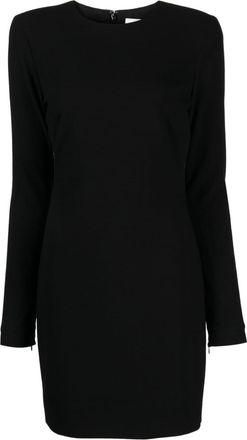 Victoria Beckham crepe virgin-wool blend minidress - women - Polyamide/Elastane/Polyester/Virgin Wool - 8 - Black