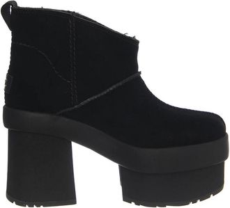 UGG Heeled Boots - Dames - Laarzen met Hak - Zwart - 42 EU - Leer - Schoenen