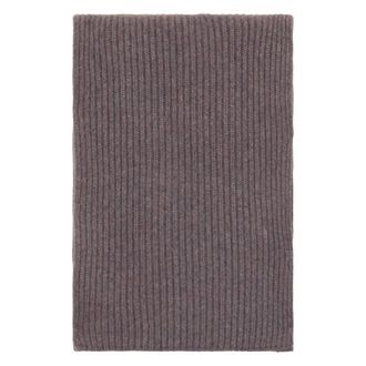 Malo Ribbed Knit Cashmere Scarf - male - Malo - Winter Scarves - Gray - ONE SIZE - Accessories