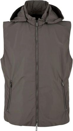 Moorer Luis STP Vest - Heren - Bodywarmers - Grijs - M - Leer - Jassen