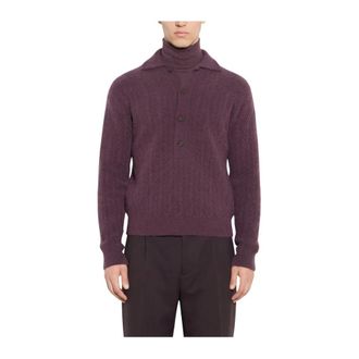 Paolo Pecora Maglia Girocollo - - Knitwear - Uomo - Viola - L