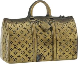 Louis Vuitton Pre-owned Vintage Metalen Handtas - Dames - Vintage Handtas - Geel - ONE Size - Vintage