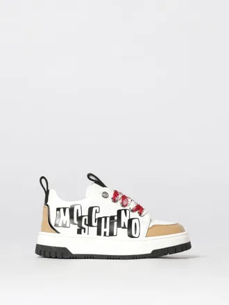 Moschino Sneakers Moschino in pelle con stampa logo
