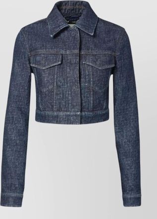 Fendi denim cropped jacket