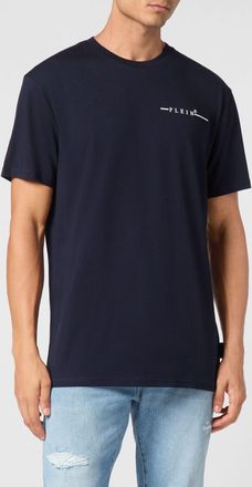 Philipp Plein T-shirt in cotone con logo a contrasto sul petto