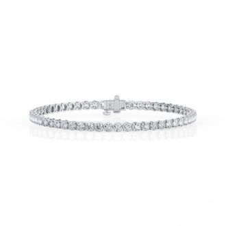 Grown Brilliance 8 Ctw Lab Grown Diamond Tennis Bracelet for Men in Sterling Silver