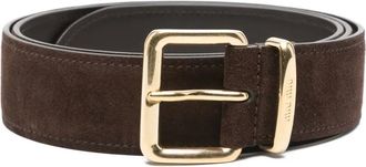 Miu Miu Cintura in pelle scamosciata - Marrone