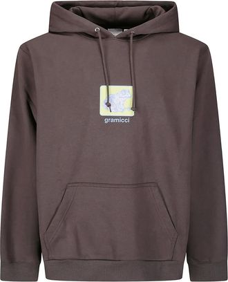 Gramicci kangaroo-pocket hoodie - Brown