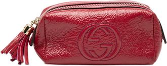 Gucci Pre-owned Gucci Patent Soho Cosmetic Pouch Ladies 308634 543014