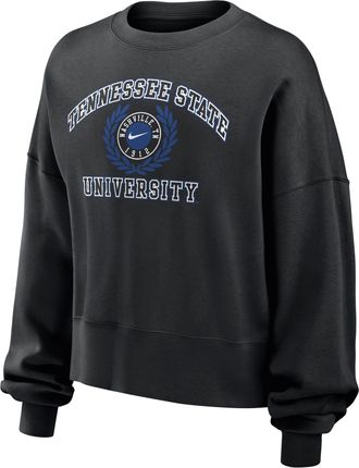 Nike Tennessee State Nike Womens College Crew-Neck Sweatshirt in Black | ZW33302P991-TSU