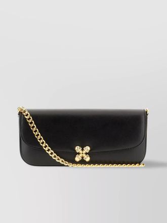 Alexander McQueen skull leather shoulder bag
