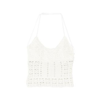 Frankies Bikinis X Jennie Nari Crochet Halterneck Tankini