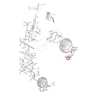 STIGA Sports Ruota posteriore ORIGINALE STIGA trattorino tagliaerba combi 1066 hq 384680081/0