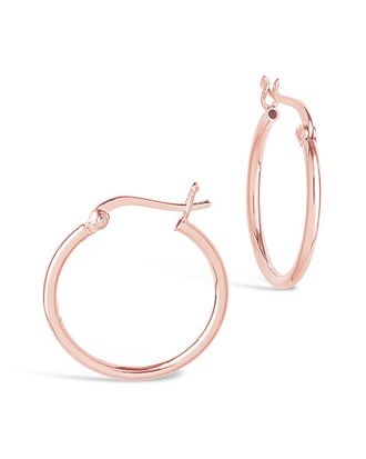 Sterling Forever 14K Rose Gold Vermeil Hoops