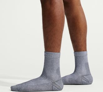 Nike Unisex Run Lightweight Running Micro-Crew Socks (1 Pair) in Grey | IB6114-050