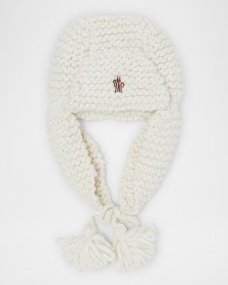Moncler Wool Logo Aviator Cap