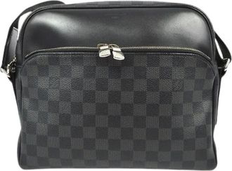 Louis Vuitton Pre-owned Cross Body Bags, male, Black, Size: ONE SIZE Pre-owned Vintage Canvas Cross Body Bag