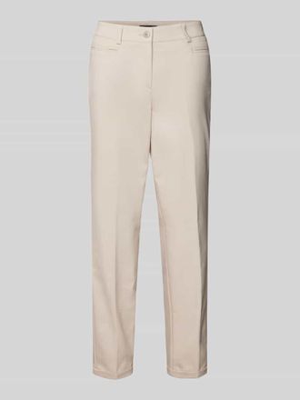 Gardeur Slim Fit Hose mit B&uuml;gelfalten Modell Denise in Sand, Gr&ouml;&szlig;e 42