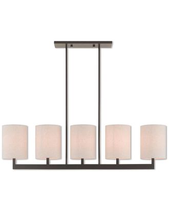 Livex Lighting Livex Hayworth 5 Light BZ Linear Chandelier