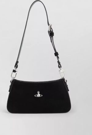 Vivienne Westwood tesha suede shoulder bag with adjustable strap