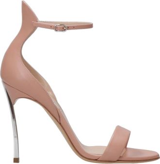 Casadei Roze Kwast Stiletto Hakken - Dames - Sandalen met hakken - Roze - 38 1/2 EU - Schoenen