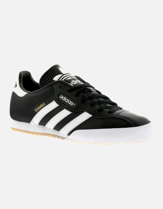 adidas Originals Mens Adidas Originals Mens Trainers Samba Super Leather Lace Up black white UK Size - Size: 8.5