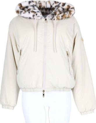 Moose Knuckles Eaton Bunny Reversible Plush Leopard Hood Jacket