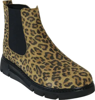David Tate Promo Leather Chelsea Boot in Leopard Suede at Nordstrom, Size 39
