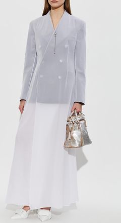 Maison Margiela Dress Made Of Combined Fabrics, Womens, Grey