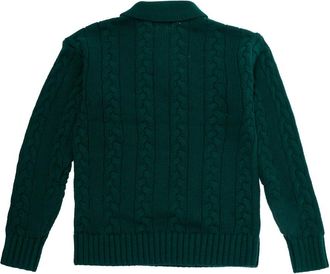 Polo Ralph Lauren Boys Pullover Sweater Green Cotton-Wool Hoods & Sweatshirts
