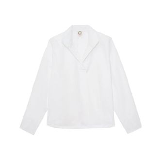 Ines De La Fressange Dames, Blouses & Shirts, Wit, Maat: XS Katoen