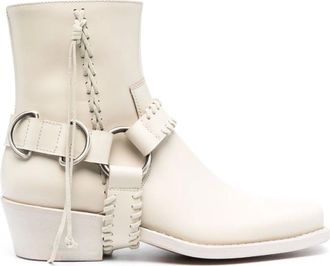 Buttero Schoenen, Dames, Wit, 38 1/2 EU, Leer, Cowboylaarzen