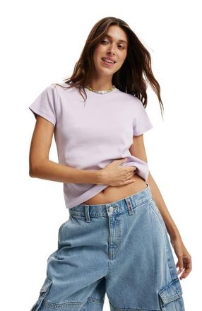 Cotton On Womens 90S Baby Tee in Light Lilac at Nordstrom, Size X-Small